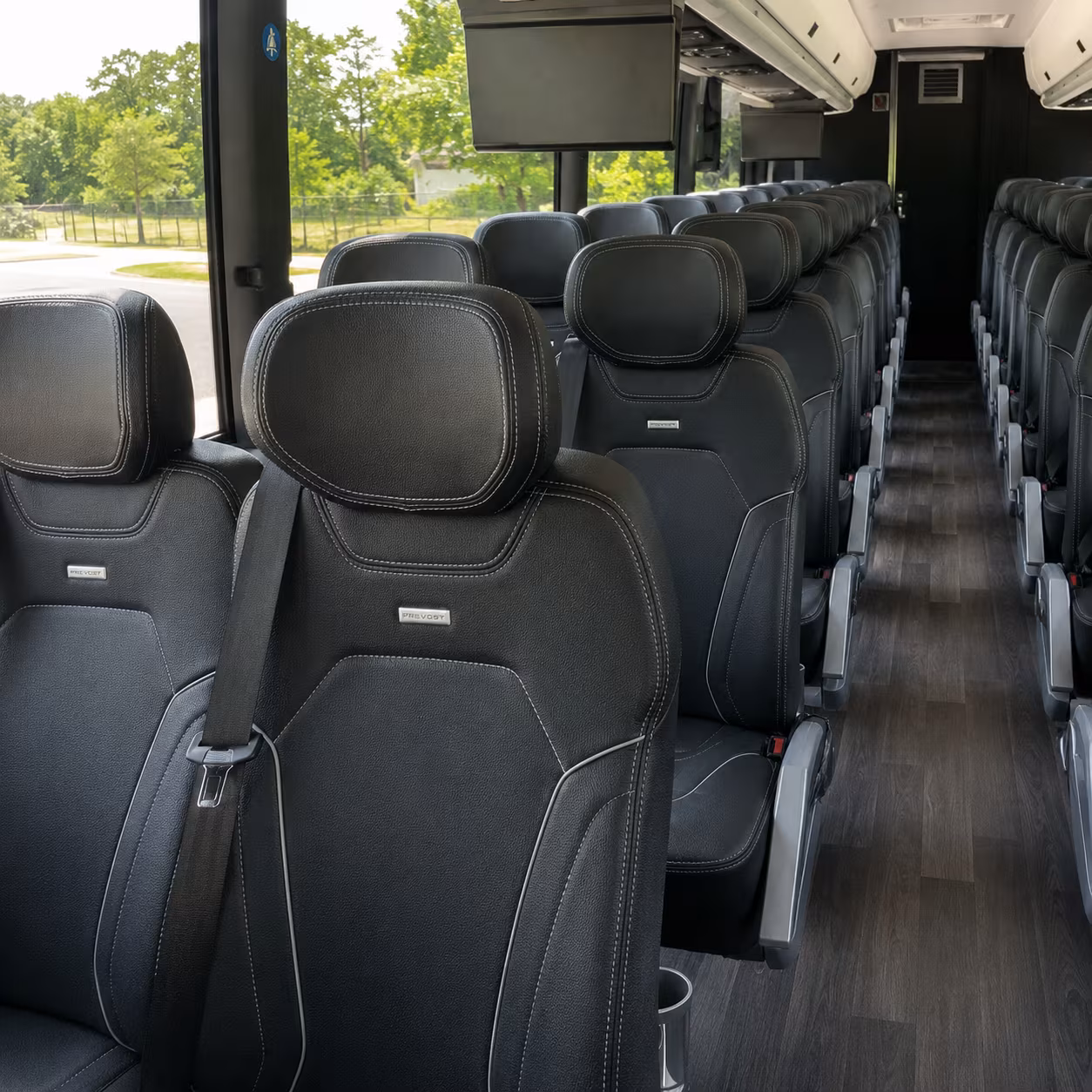 corpus christi charter bus interior